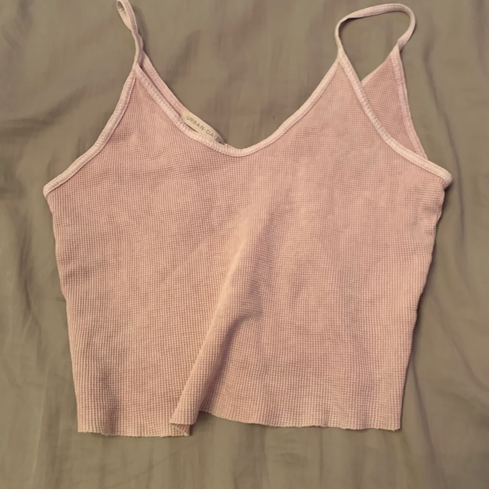 Cropped Pink sleeveless shirt size m